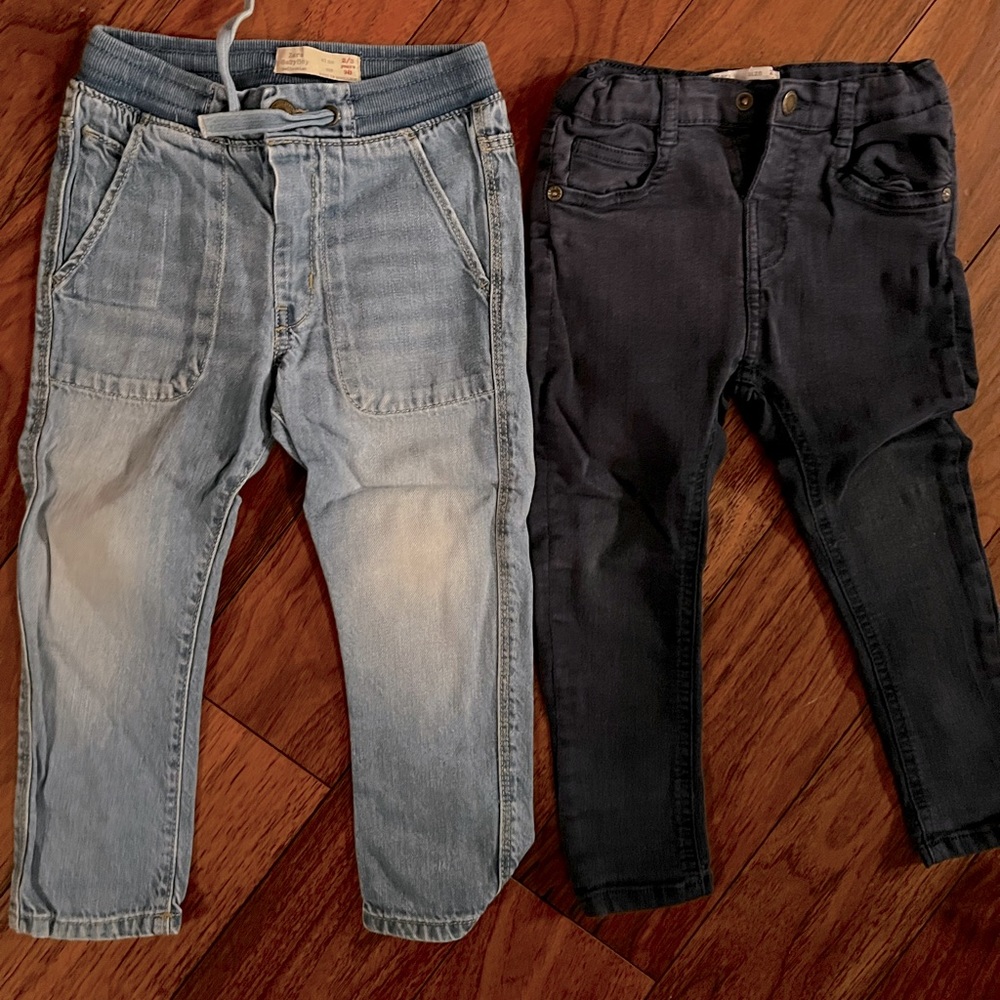 Set of 2 Zara boys Denim pants- size 2/3